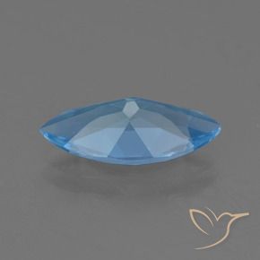 Topaze Bleu Suisse naturelle Marquise, 3.22 ct, VS