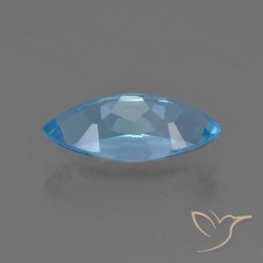 Topaze Bleu Suisse naturelle Marquise, 4.05 ct, VS