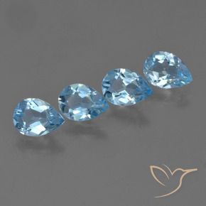 Shop natural 2.72ct Bleu ciel Topaze gems, En forme de poire, from Brésil at GemSelect. In stock, global shipping!