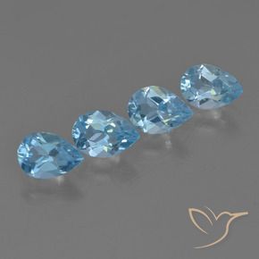 Shop natural 2.97ct Bleu ciel Topaze gems, En forme de poire, from Brésil at GemSelect. In stock, global shipping!