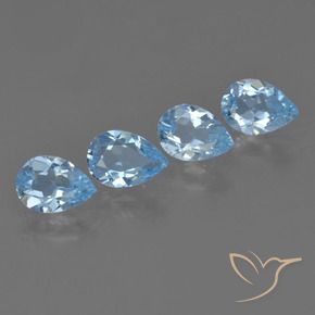 Shop natural 2.72ct Bleu Suisse Topaze gems, En forme de poire, from Brésil at GemSelect. In stock, global shipping!