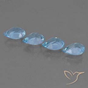 Shop natural 3.22ct Bleu ciel Topaze gems, En forme de poire, from Brésil at GemSelect. In stock, global shipping!
