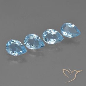 Shop natural 2.57ct Bleu ciel Topaze gems, En forme de poire, from Brésil at GemSelect. In stock, global shipping!