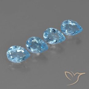 Shop natural 3.29ct Bleu ciel Topaze gems, En forme de poire, from Brésil at GemSelect. In stock, global shipping!