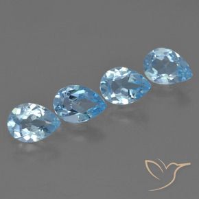 Shop natural 3.23ct Bleu ciel Topaze gems, En forme de poire, from Brésil at GemSelect. In stock, global shipping!