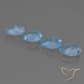 Shop natural 3.23ct Bleu ciel Topaze gems, En forme de poire, from Brésil at GemSelect. In stock, global shipping!