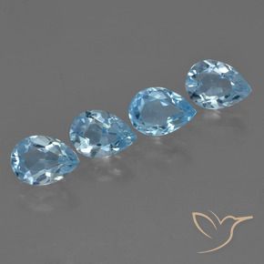 Shop natural 3.25ct Bleu ciel Topaze gems, En forme de poire, from Brésil at GemSelect. In stock, global shipping!