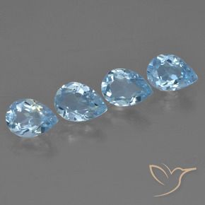 Shop natural 3.19ct Bleu Suisse Topaze gems, En forme de poire, from Brésil at GemSelect. In stock, global shipping!