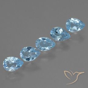Shop natural 2.73ct Bleu ciel Topaze gems, En forme de poire, from Brésil at GemSelect. In stock, global shipping!