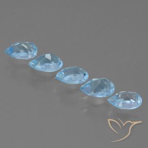 Shop natural 2.73ct Bleu ciel Topaze gems, En forme de poire, from Brésil at GemSelect. In stock, global shipping!