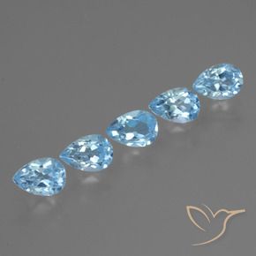 Shop natural 3.05ct Bleu ciel Topaze gems, En forme de poire, from Brésil at GemSelect. In stock, global shipping!