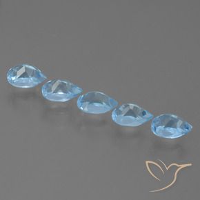 Shop natural 3.05ct Bleu ciel Topaze gems, En forme de poire, from Brésil at GemSelect. In stock, global shipping!
