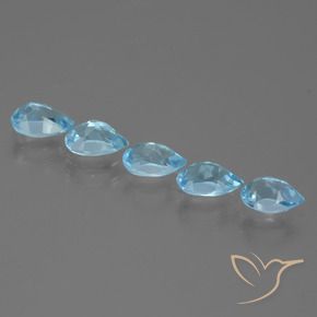 Shop natural 2.76ct Bleu ciel Topaze gems, En forme de poire, from Brésil at GemSelect. In stock, global shipping!
