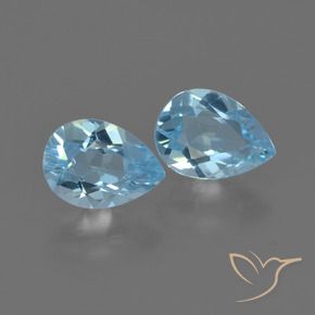 Shop natural 1.71ct Bleu ciel Topaze gems, En forme de poire, from Brésil at GemSelect. In stock, global shipping!