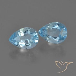 Shop natural 1.70ct Bleu ciel Topaze gems, En forme de poire, from Brésil at GemSelect. In stock, global shipping!