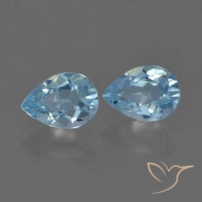 Shop natural 1.66ct Bleu ciel Topaze gems, En forme de poire, from Brésil at GemSelect. In stock, global shipping!