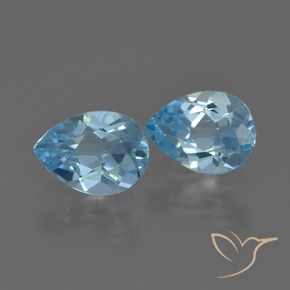 Shop natural 1.70ct Bleu ciel Topaze gems, En forme de poire, from Brésil at GemSelect. In stock, global shipping!