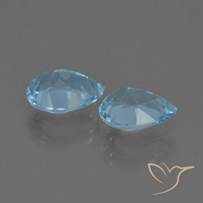 Shop natural 1.70ct Bleu ciel Topaze gems, En forme de poire, from Brésil at GemSelect. In stock, global shipping!