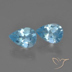 Shop natural 1.49ct Bleu Suisse Topaze gems, En forme de poire, from Brésil at GemSelect. In stock, global shipping!
