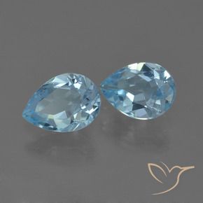 Shop natural 1.69ct Bleu ciel Topaze gems, En forme de poire, from Brésil at GemSelect. In stock, global shipping!