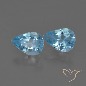 Shop natural 1.47ct Bleu Suisse Topaze gems, En forme de poire, from Brésil at GemSelect. In stock, global shipping!