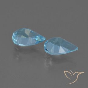Shop natural 1.47ct Bleu Suisse Topaze gems, En forme de poire, from Brésil at GemSelect. In stock, global shipping!