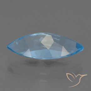 Topaze Bleu Suisse naturelle Marquise, 3.50 ct, VVS-VS