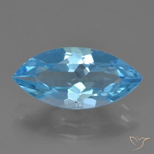 3.51ct Naturel Bleu ciel Topaze, Marquise, VS