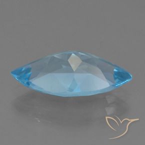 Topaze Bleu ciel naturelle Marquise, 3.51 ct, VS