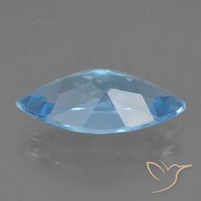 Topaze Bleu Suisse naturelle Marquise, 3.78 ct, VS