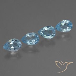 Shop natural 2.05ct Bleu Suisse Topaze gems, En forme de poire, from Brésil at GemSelect. In stock, global shipping!