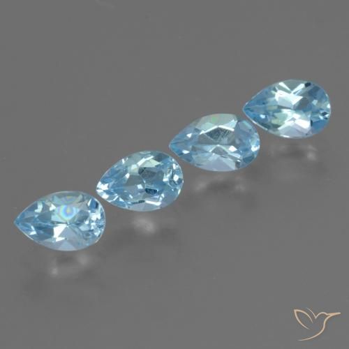 Shop natural 2.02ct Bleu ciel Topaze gems, En forme de poire, from Brésil at GemSelect. In stock, global shipping!