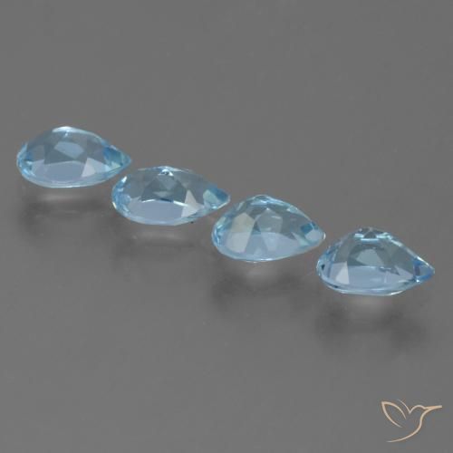 Shop natural 2.02ct Bleu ciel Topaze gems, En forme de poire, from Brésil at GemSelect. In stock, global shipping!