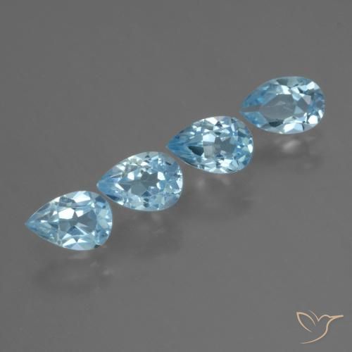 Shop natural 2.36ct Bleu ciel Topaze gems, En forme de poire, from Brésil at GemSelect. In stock, global shipping!