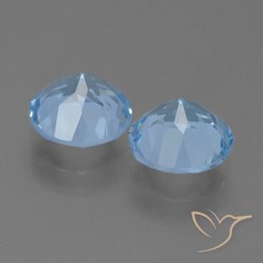 Achetez naturel 4,75ct bleue topaze gems, coupe roude, en provenance brésil chez gemselect. en stock, livraison internationale!