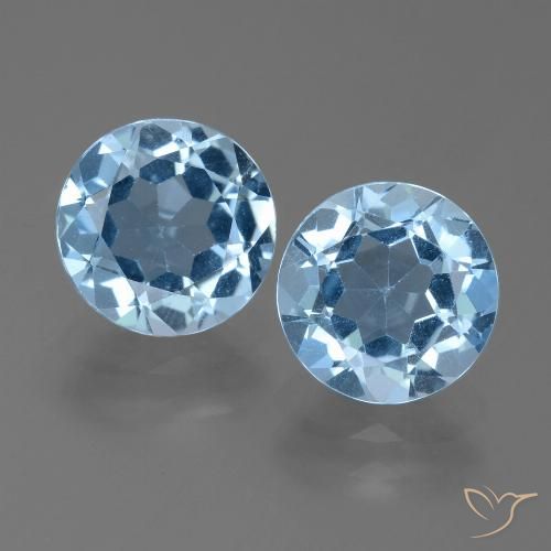 4.67ctw Naturel Bleu ciel Topaze, Tour, VS