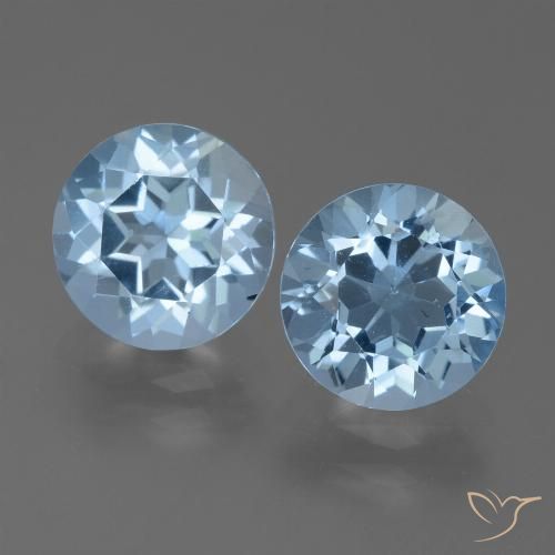 4.96ctw Naturel Bleu ciel Topaze, Tour, VS