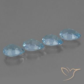 Shop natural 3.38ct Bleu ciel Topaze gems, En forme de poire, from Brésil at GemSelect. In stock, global shipping!