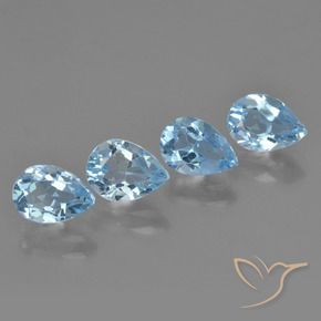 Shop natural 3.40ct Bleu ciel Topaze gems, En forme de poire, from Brésil at GemSelect. In stock, global shipping!