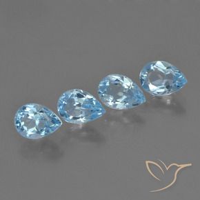 Shop natural 2.73ct Bleu ciel Topaze gems, En forme de poire, from Brésil at GemSelect. In stock, global shipping!