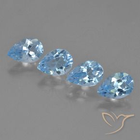 Shop natural 3.16ct Bleu ciel Topaze gems, En forme de poire, from Brésil at GemSelect. In stock, global shipping!