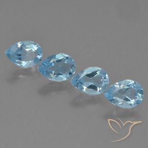 Shop natural 3.15ct Bleu ciel Topaze gems, En forme de poire, from Brésil at GemSelect. In stock, global shipping!
