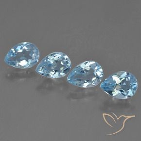 Shop natural 3.30ct Bleu ciel Topaze gems, En forme de poire, from Brésil at GemSelect. In stock, global shipping!