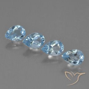 Shop natural 2.86ct Bleu ciel Topaze gems, En forme de poire, from Brésil at GemSelect. In stock, global shipping!
