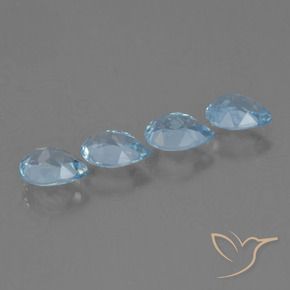 Shop natural 2.86ct Bleu ciel Topaze gems, En forme de poire, from Brésil at GemSelect. In stock, global shipping!
