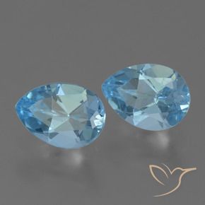 Shop natural 1.68ct Bleu ciel Topaze gems, En forme de poire, from Brésil at GemSelect. In stock, global shipping!