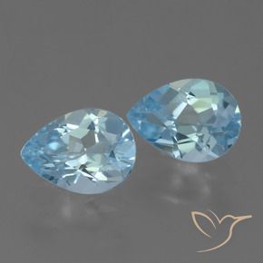Shop natural 1.61ct Bleu ciel Topaze gems, En forme de poire, from Brésil at GemSelect. In stock, global shipping!