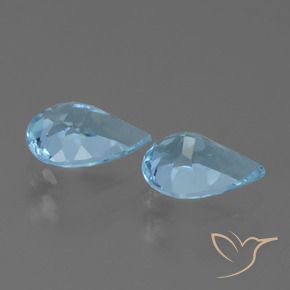 Shop natural 1.44ct Bleu Suisse Topaze gems, En forme de poire, from Brésil at GemSelect. In stock, global shipping!