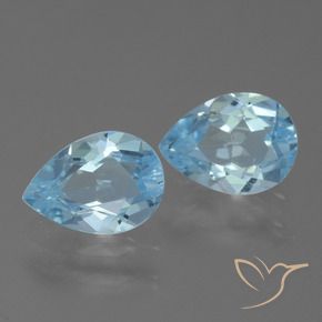 Shop natural 1.50ct Bleu ciel Topaze gems, En forme de poire, from Brésil at GemSelect. In stock, global shipping!