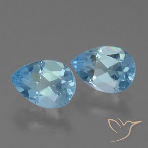 Shop natural 1.65ct Bleu ciel Topaze gems, En forme de poire, from Brésil at GemSelect. In stock, global shipping!